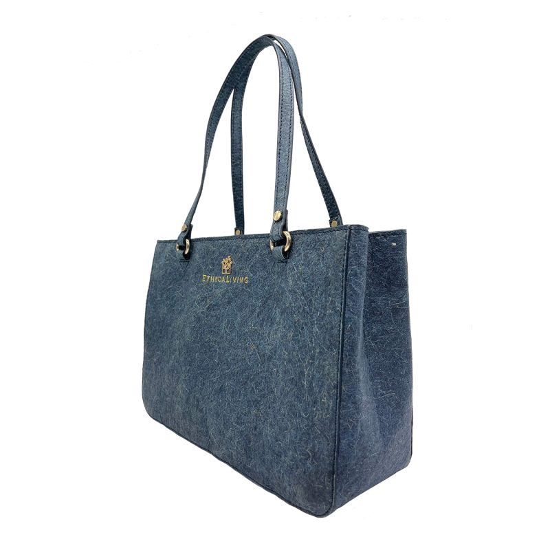 Sustainable Luxury Brown Coconut Leather Handbag
