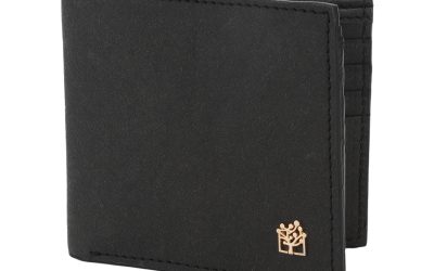 Vegan Black Paper Wallet