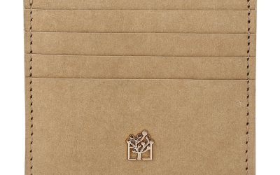 Vegan Tan Paper Card Holder