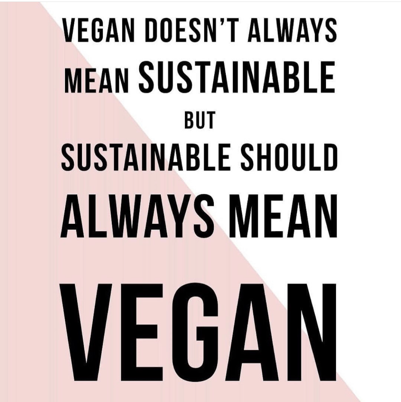 Vegan Doesn’t Mean Sustainable but Sustainable Should Always Mean Vegan